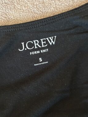 J. Crew Black Form Knit Short Sleeve Tee